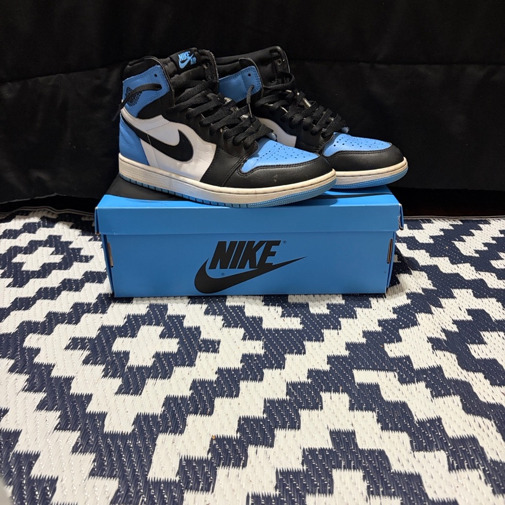 Nike Black and Blue Sneakers